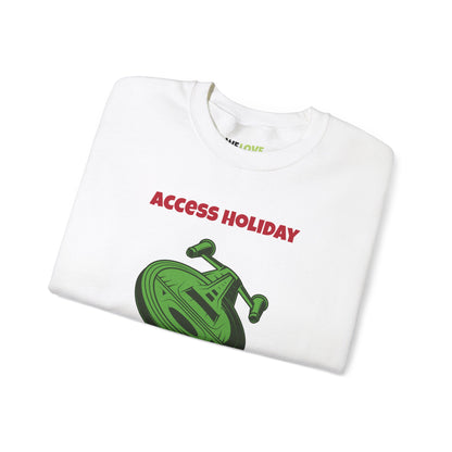 Access Holiday Protocols Funny SciFi Christmas Crewneck Sweatshirt-welovescifi.net