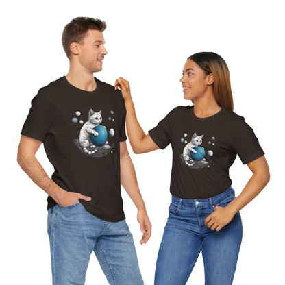 Space Player Cat Sci-Fi T-Shirt | Unique Sci-Fi Tees