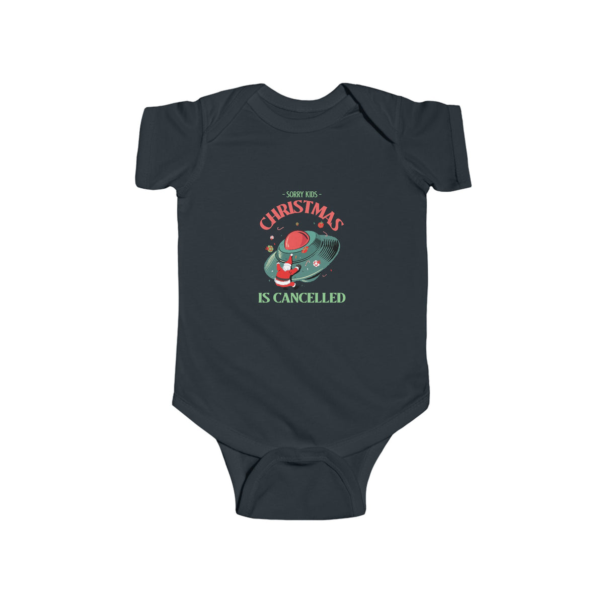 Christmas Is Cancelled Funny UFO Bodysuit