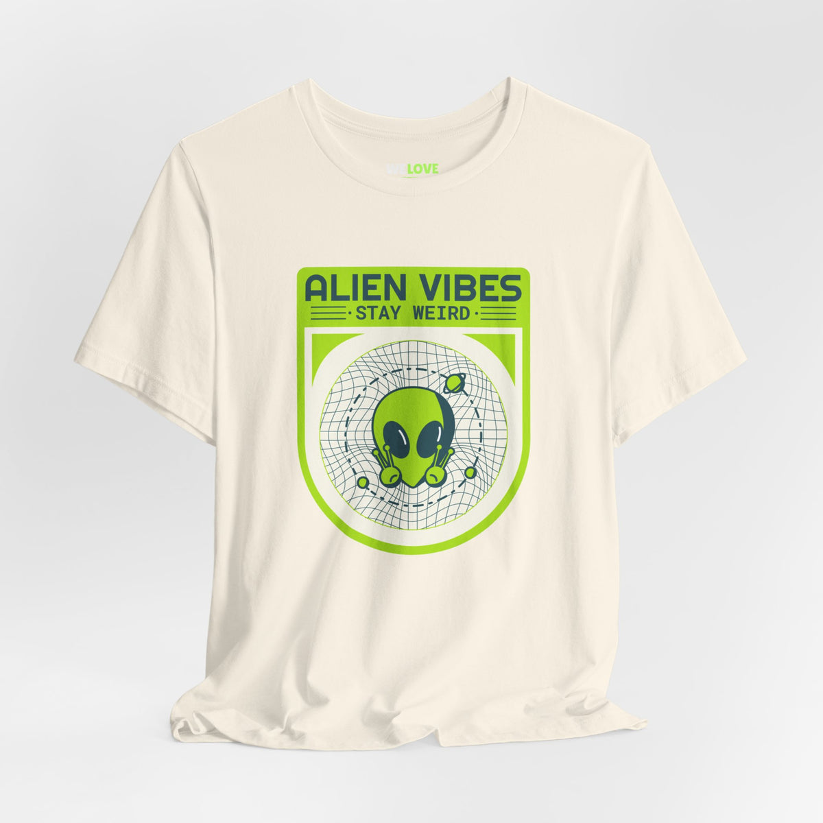 Alien Vibes Stay Weird Funny UFO Sci-Fi T-Shirt-welovescifi