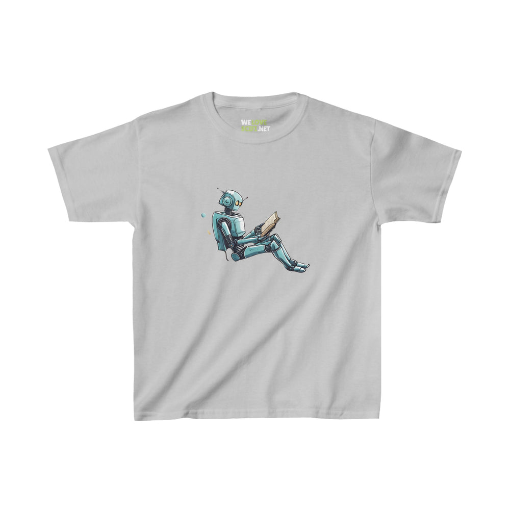 Read Like a Robot Spaceart Kids Astronaut Tee Heavy Cotton