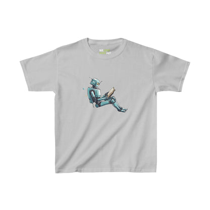 Read Like a Robot Spaceart Kids Astronaut Tee Heavy Cotton