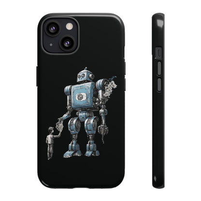 Flowers Robot SpaceArt Sci-Fi Tough iPhone Mobile Cases