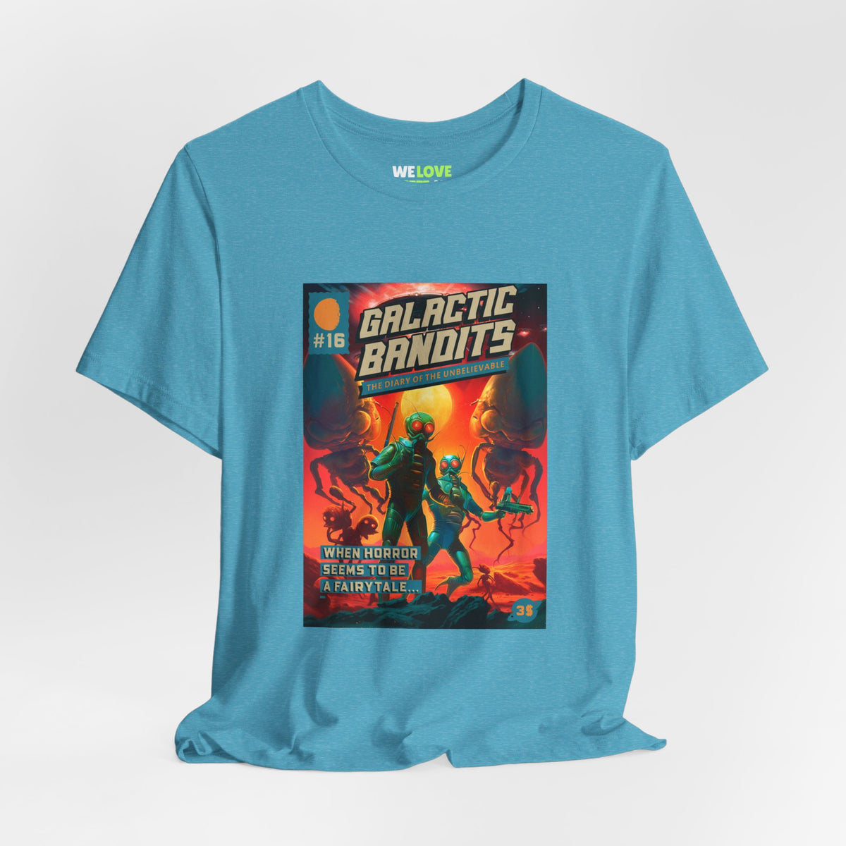 Galactic Bandits Retro Sci-Fi T-Shirt-welovescifi.net