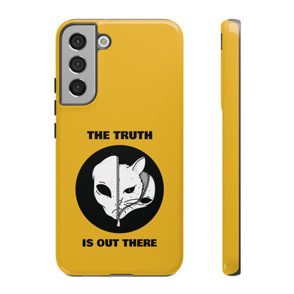 The Truth Is Outthere Funny Cat UFO Tough Samsung Galaxy Mobile Cases-welovescifi.net