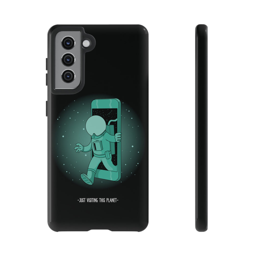 Funny Astronaut Mobile Cases - Just Visiting This Planet