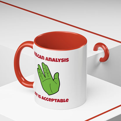 Vulcan Analysis Funny Spock Christmas Accent Mug-welovescifi.net