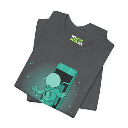 Funny Sci-Fi T-Shirt Just Visiting This Planet Astronaut Tee