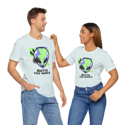 Outta This World UFO Sci-Fi T-Shirt - Unique Alien Apparel