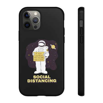 Social Distancing Astronaut iPhone Cases