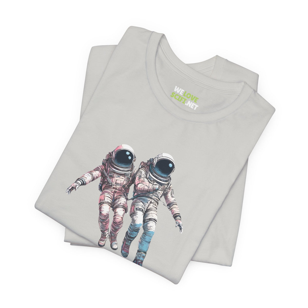 We're Floating As One Astronaut Sci-Fi T-Shirt-welovescifi.net