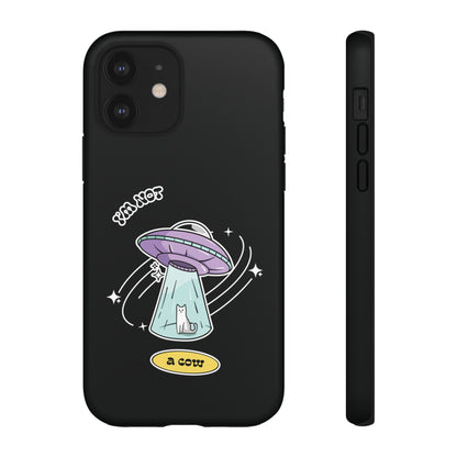 Funny Sci-Fi iPhone Cases | Not a Roswell Cow UFO Design