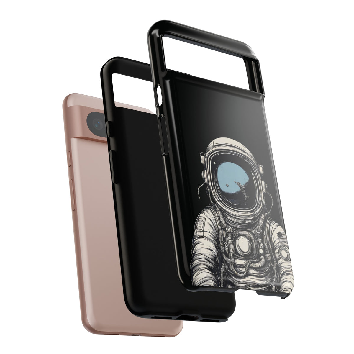 Hello Human Space Art Phone Case Tough Google Pixel Cover