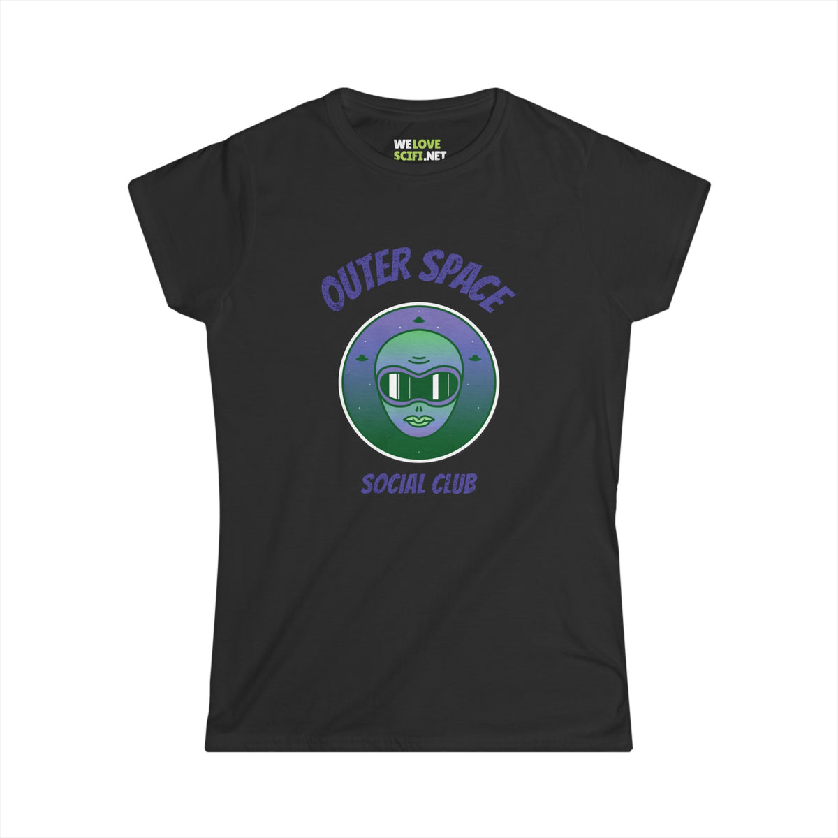 Outer Space Social Club Tee | Women's Astronaut T-Shirt