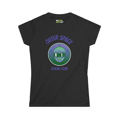 Outer Space Social Club Tee | Women's Astronaut T-Shirt