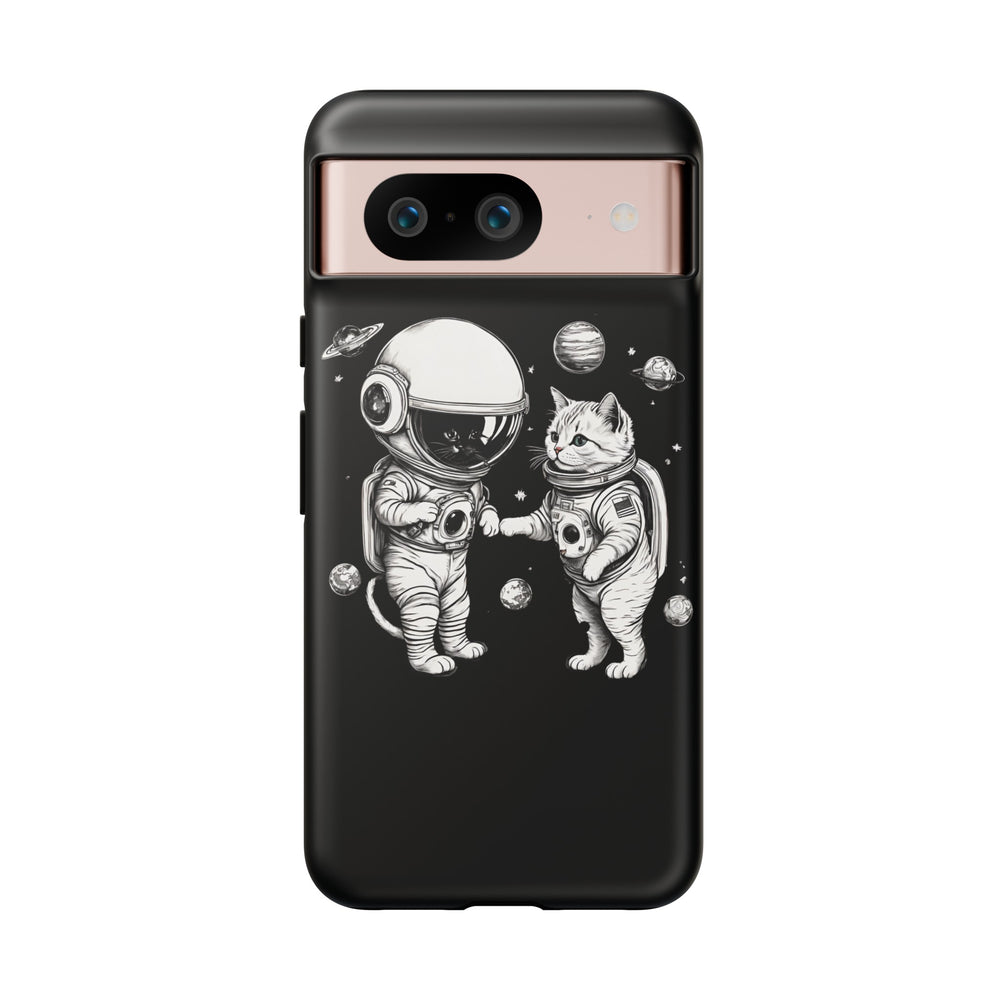 Space Kitties Google Pixel Case Astronaut Cats Mobile Cover