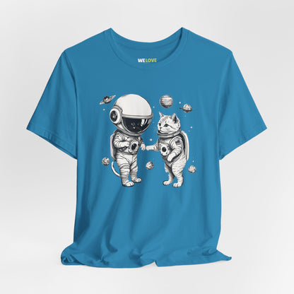 Space Kitties Sci-Fi T-Shirt | Astronaut Cats Tee