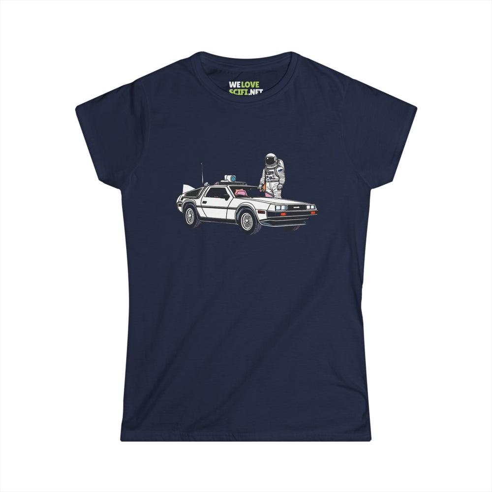 Delorean Astronaut Woman's Tee Let's Take a Ride WeLoveSciFi