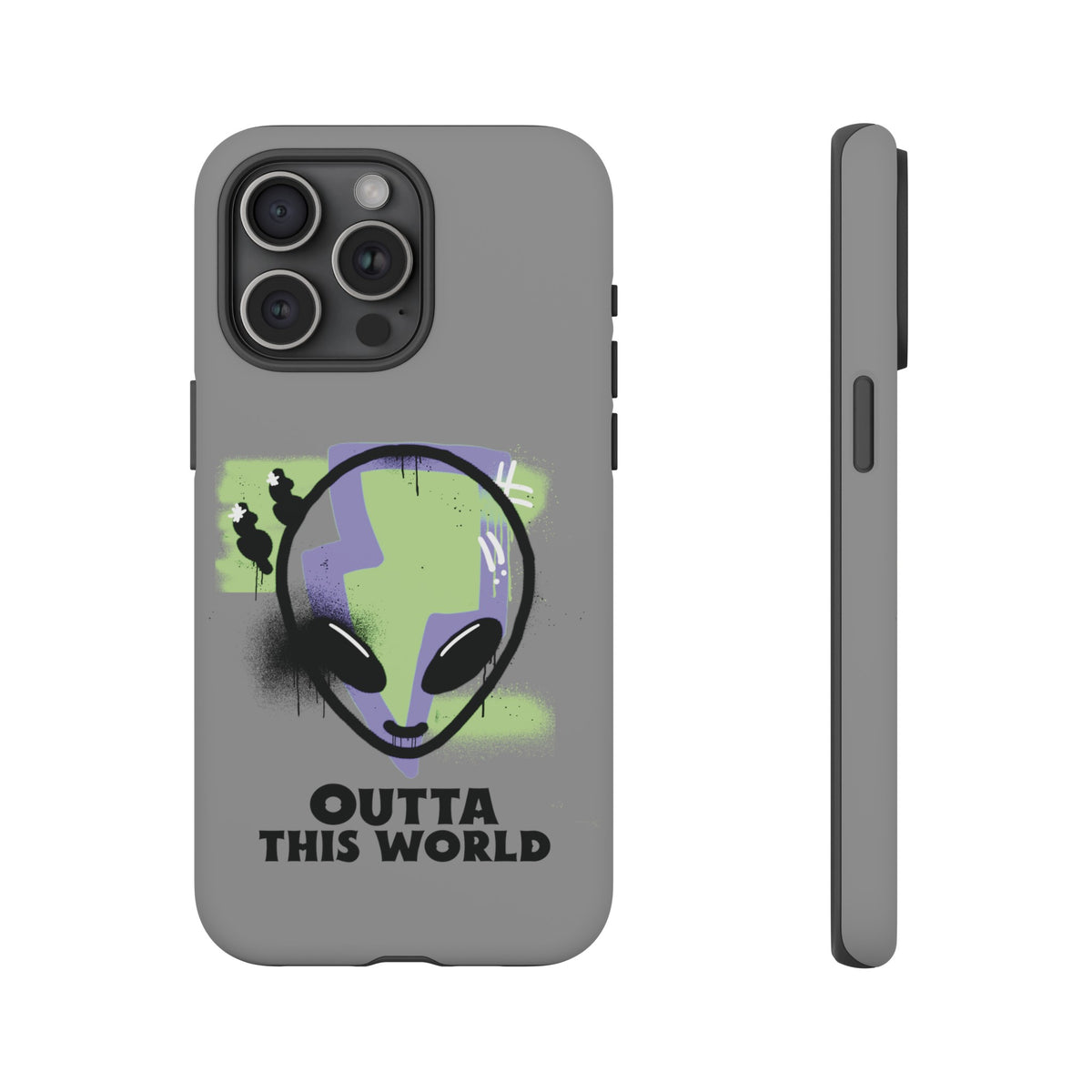 UFO iPhone Case Outta This World Sci-Fi Tough Mobile Cases