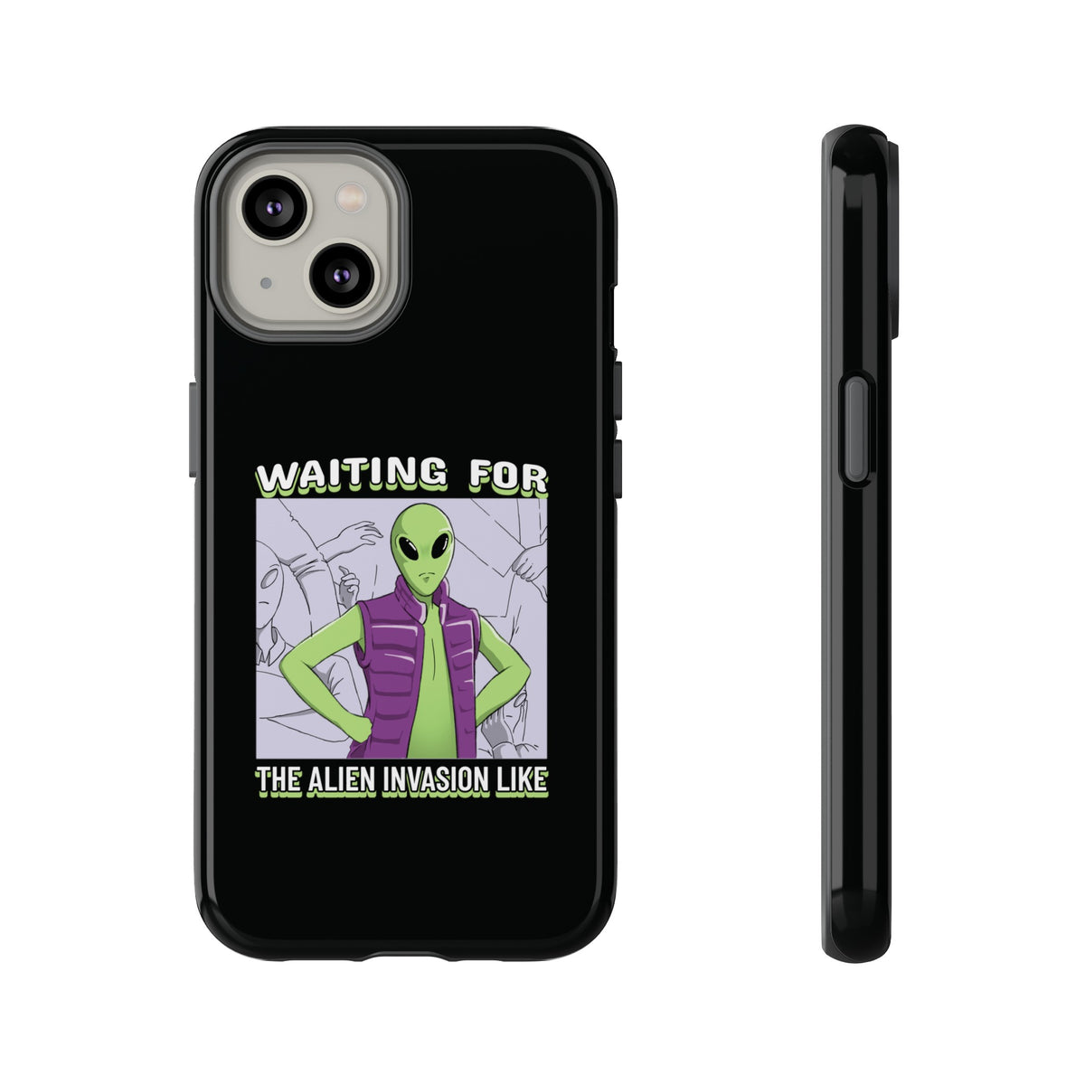 Waiting For The Alien Invasion Like Sci-Fi Tough iPhone Mobile Cases-welovescifi.net