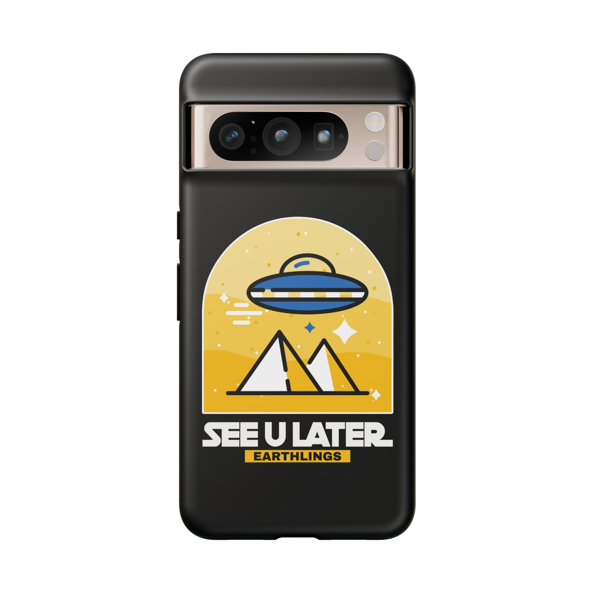 UFO Sci-Fi Google Pixel Cases - See You Later Earthlings