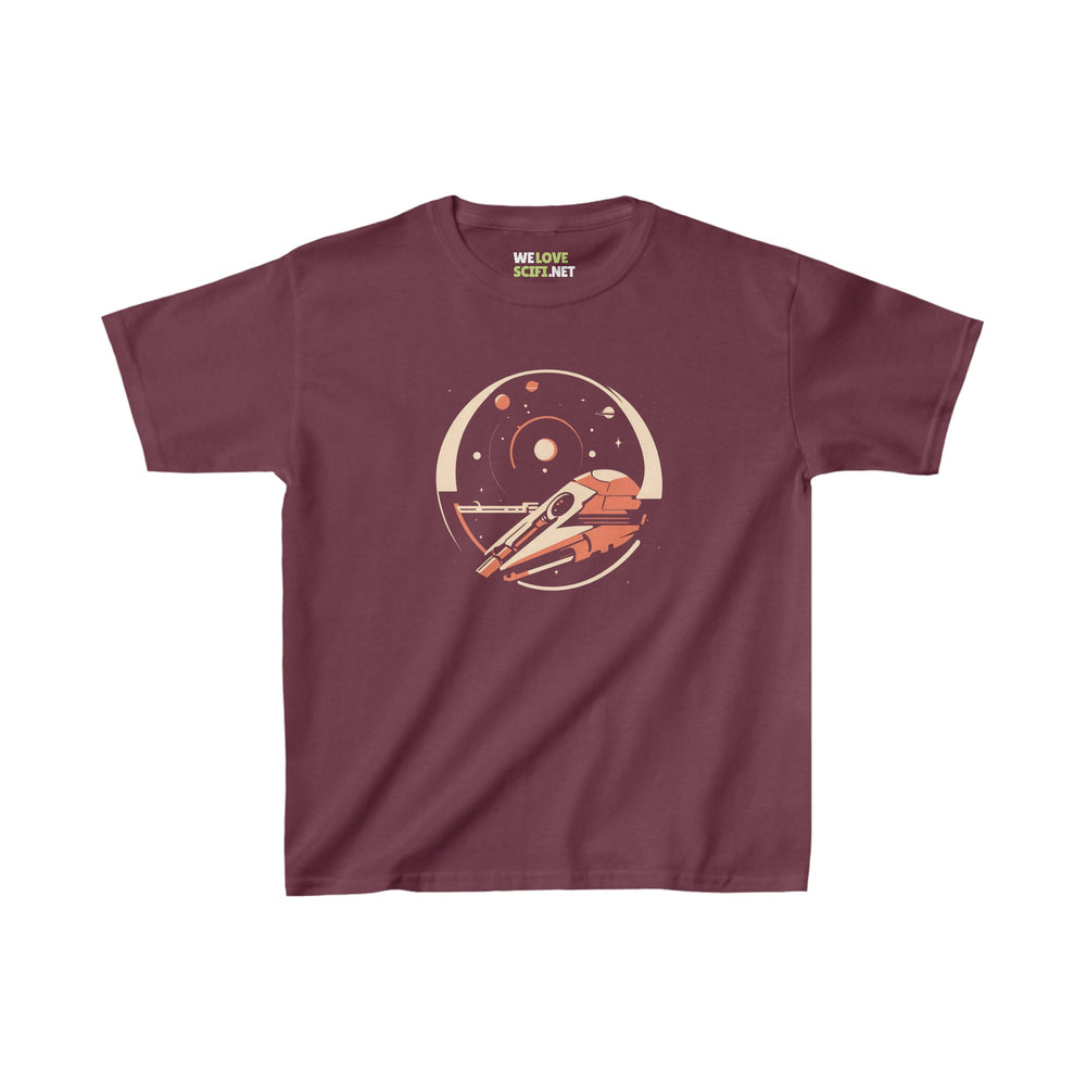 Space Art Tee for Kids SpaceStation No9 Heavy Cotton TShirt