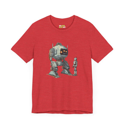 Robot Space Art T-Shirt | Let's Be Friends Sci-Fi Tee