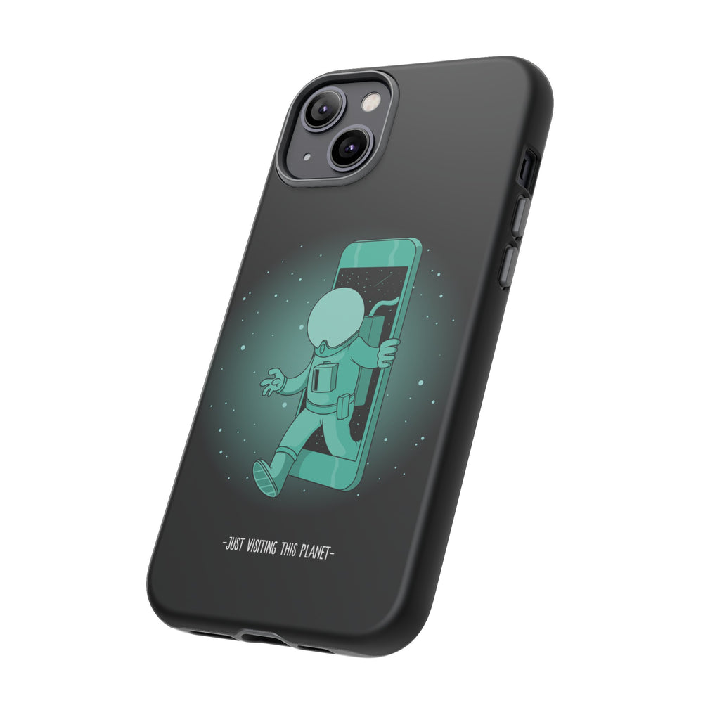 Funny Astronaut iPhone Cases Just Visiting This Planet SciFi