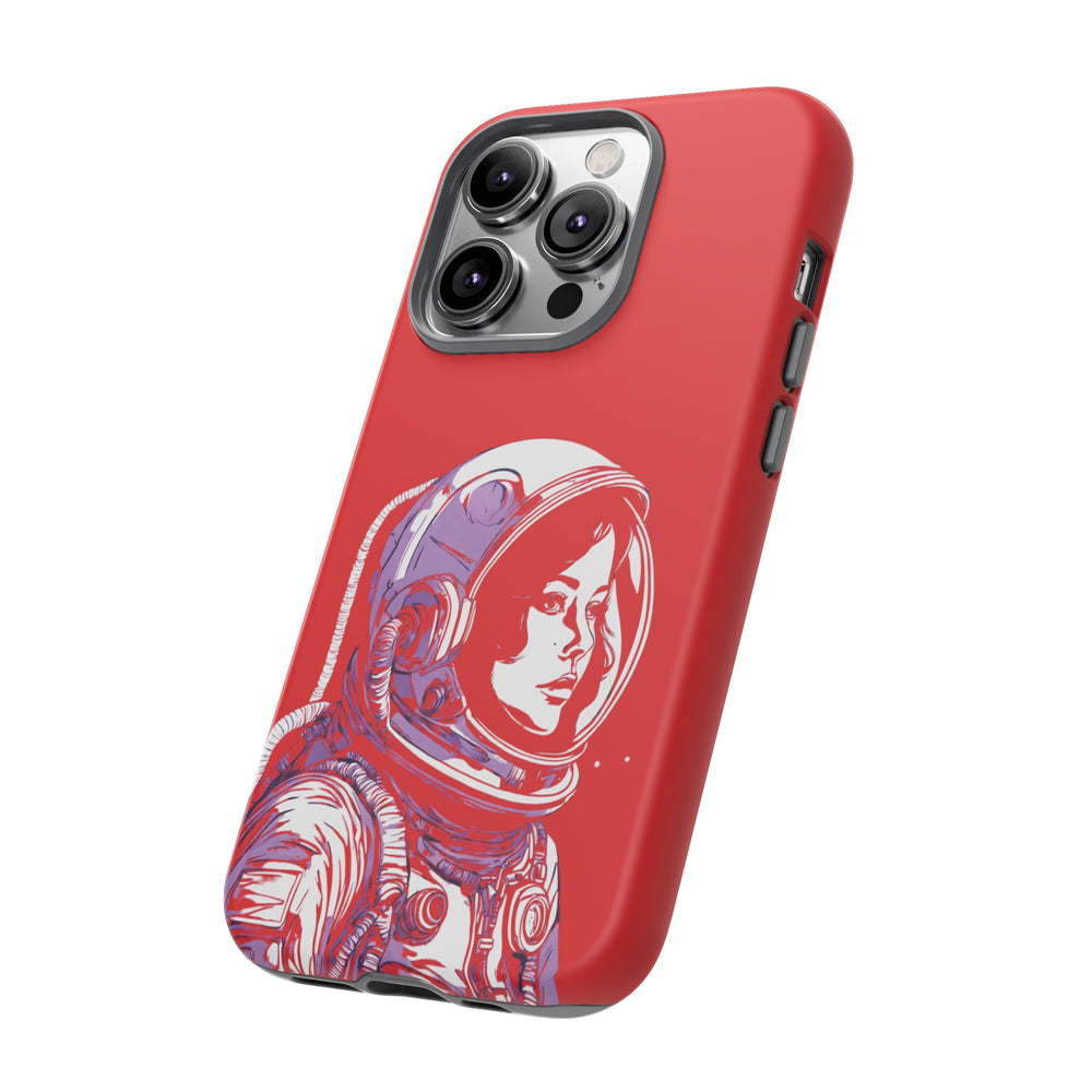 Duotone SpaceGirl SpaceArt Tough iPhone Mobile Cases