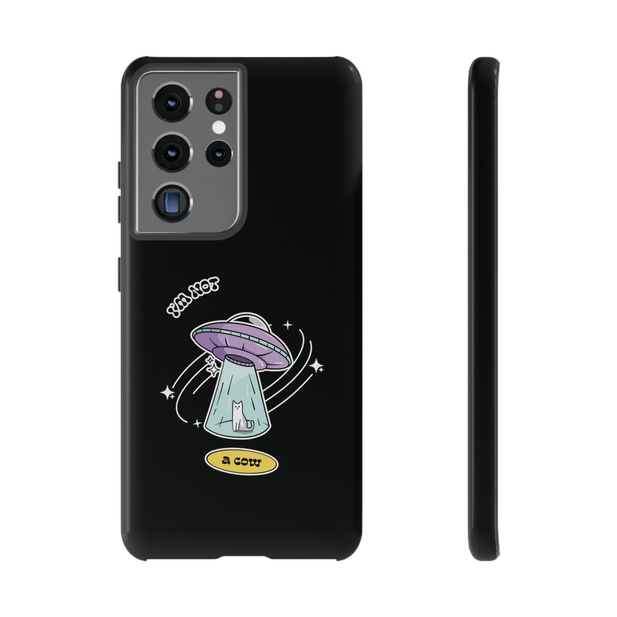 Sci-Fi UFO Samsung Galaxy Mobile Cases - Funny Roswell Cow