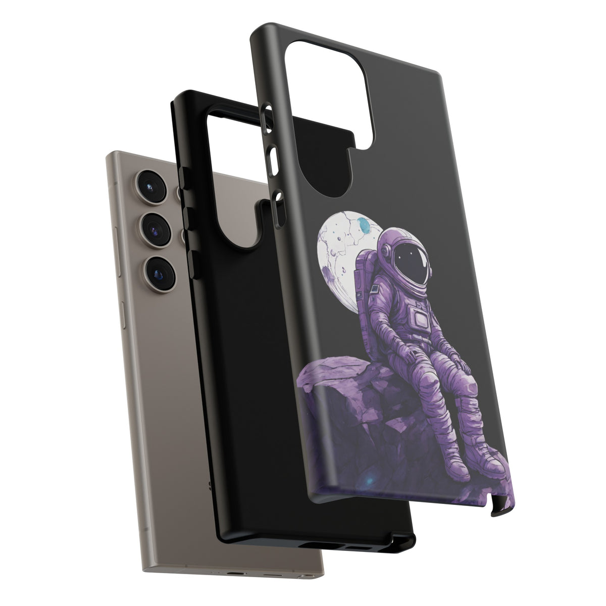 Art Samsung Galaxy Mobile Cases Still Waiting Astronaut