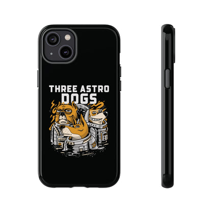 Three Astro Dogs Funny Sci-Fi Tough iPhone Mobile Cases-welovescifi.net