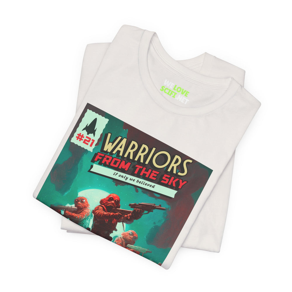 Warriors From The Sky Retro Sci-Fi T-Shirt-welovescifi.net