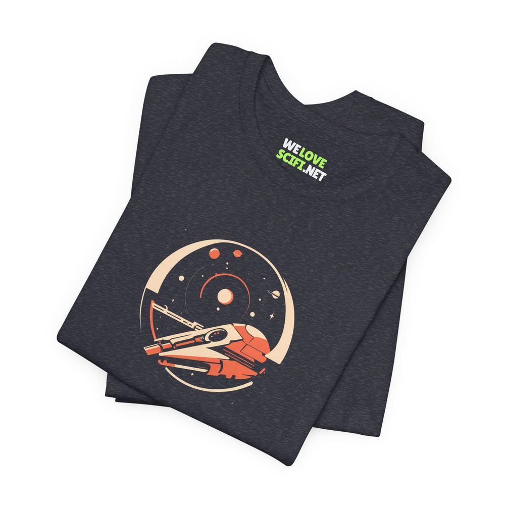 Space Station Sci-Fi T-Shirt | Unique Space Art Design