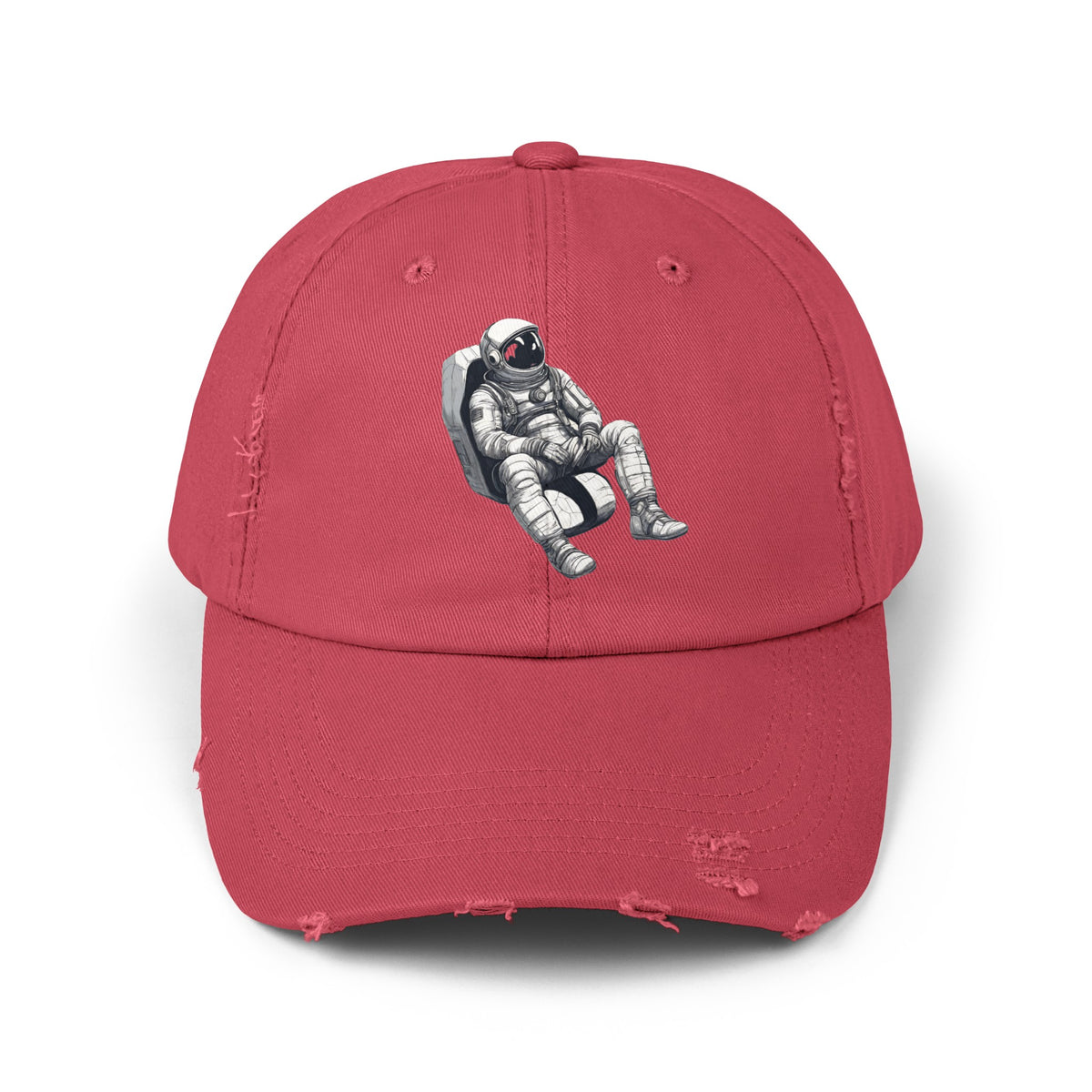 Space Art Cap Unisex Astronaut Distressed Hat WeLoveSciFi