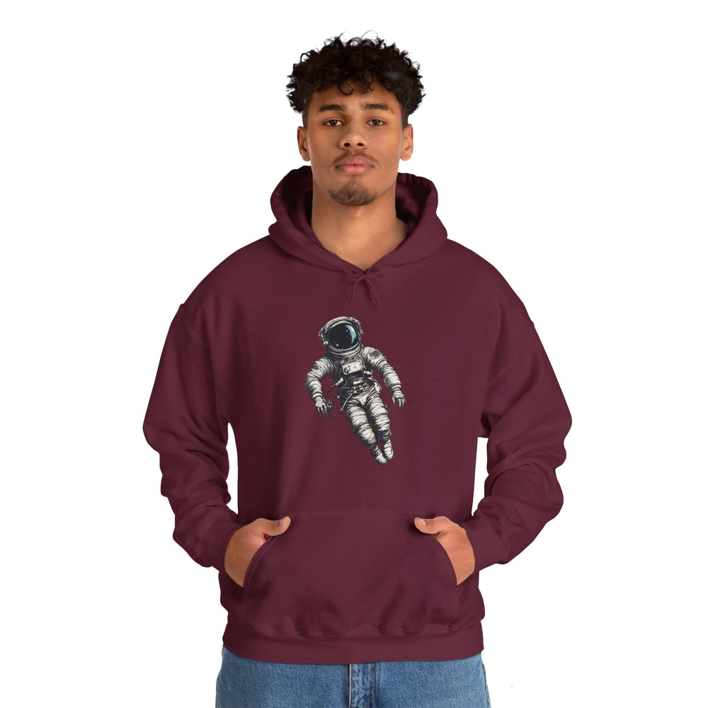 Floating Astronaut SpaceArt Sci-Fi Hoodie-welovescifi.net