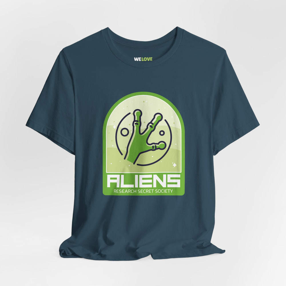 Aliens Research Secret Society UFO SciFi T-Shirt-welovescifi