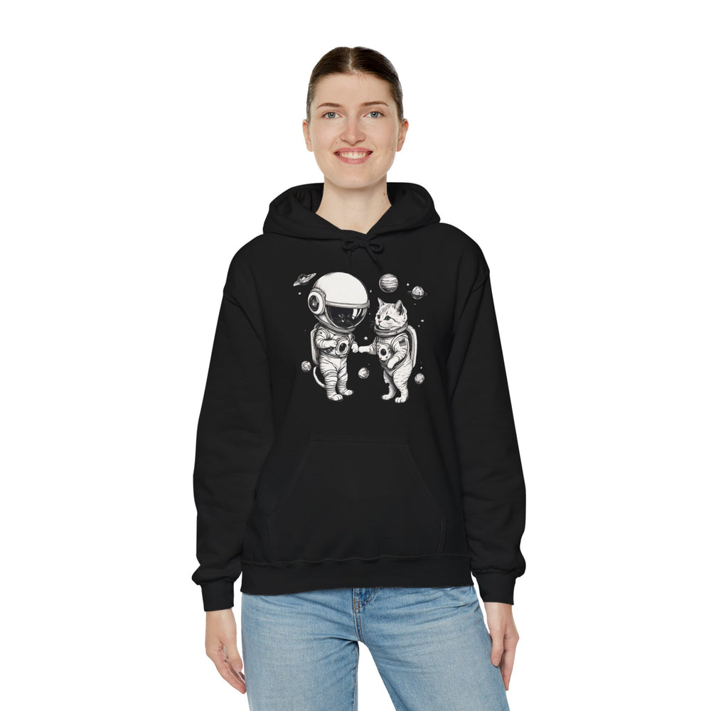 Space Kitties Astronaut Cats Sci-Fi Hoodie