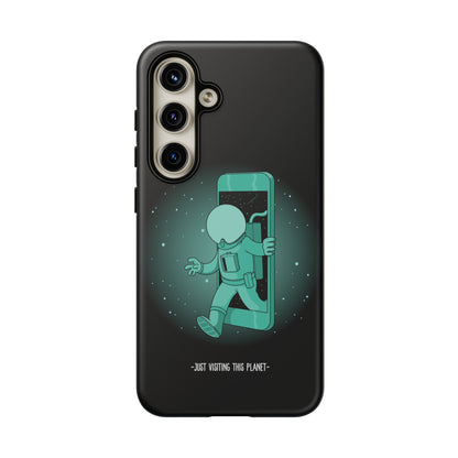 Funny Astronaut Mobile Cases - Just Visiting This Planet