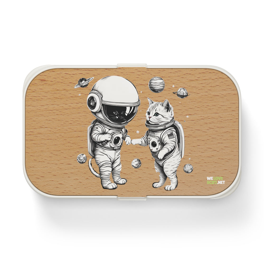 Space Kitties Lunch Box Cute Astronaut Cats Bento Lunch Box