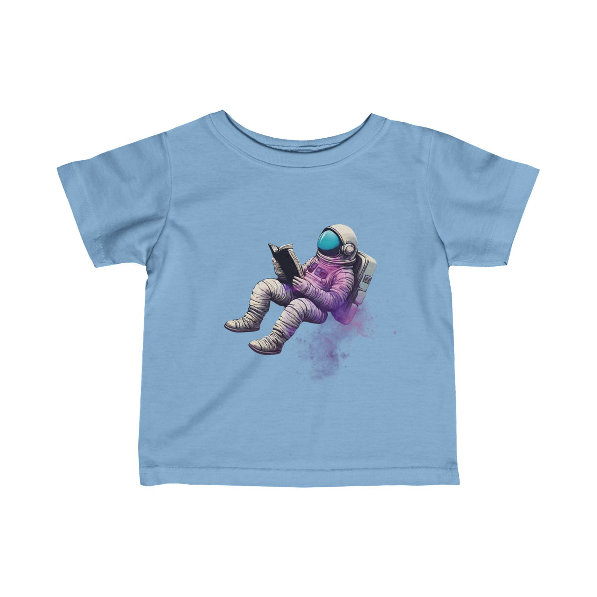 The Book Was Better Infant Astronaut Tee Fine Jersey T-Shirt