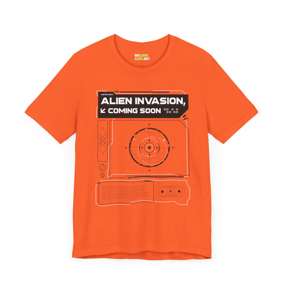 Alien Invasion Coming Soon Sci-Fi T-Shirt-welovescifi.net