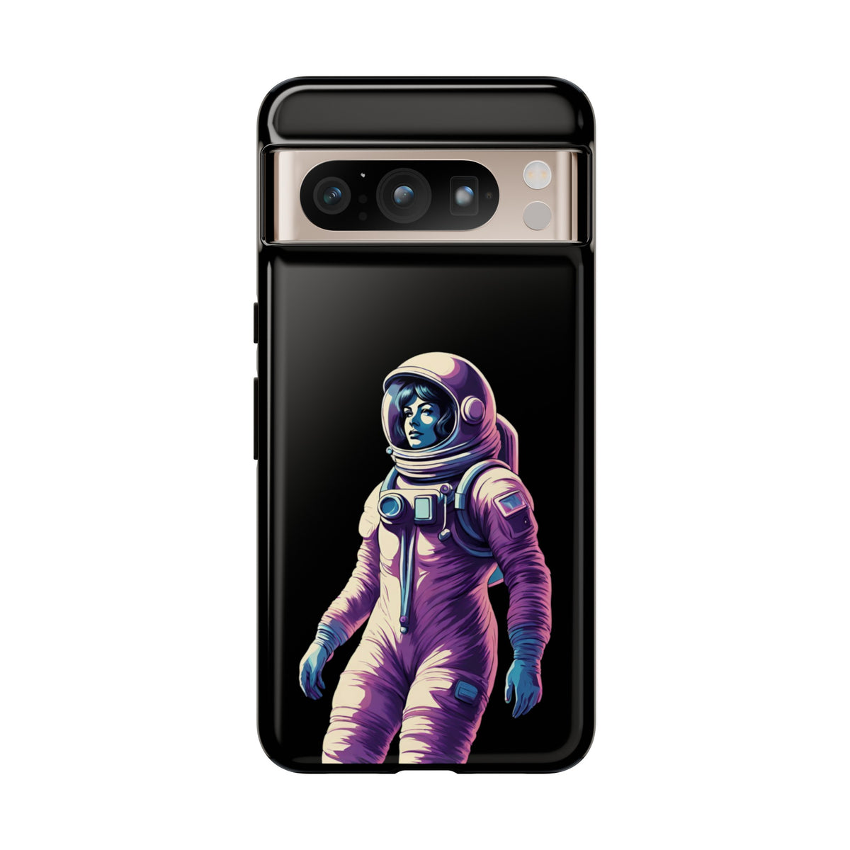 Floating Astronaut Girl Tough Google Pixel Mobile Cases