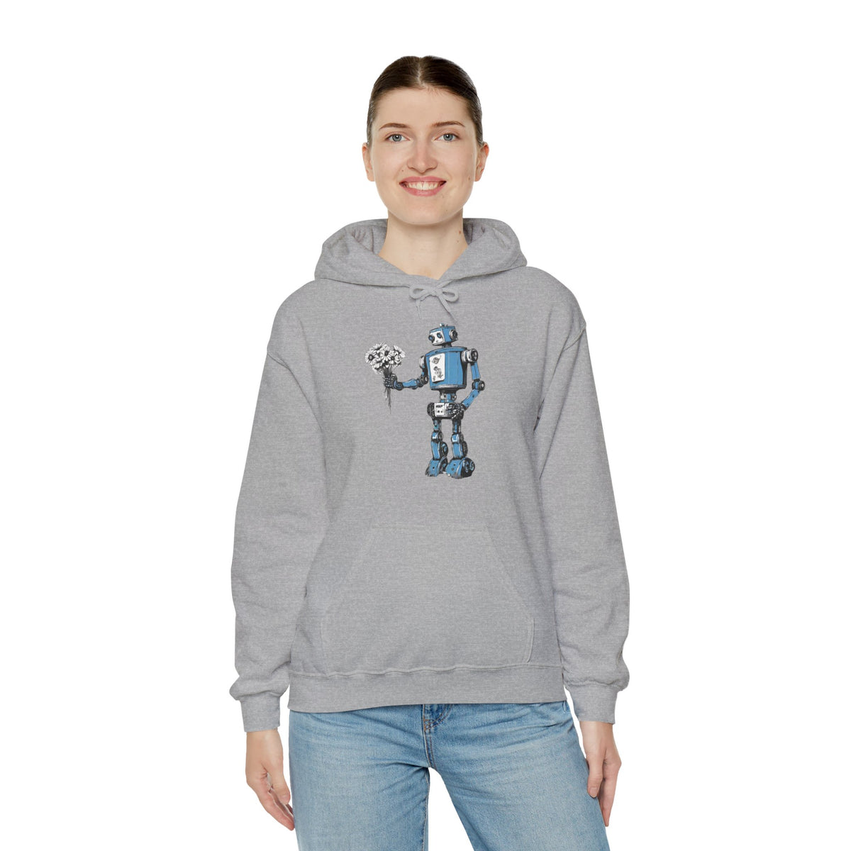 You Never Bring Me Flowers Robot Spaceart Sci-Fi Hoodie-welovescifi.net