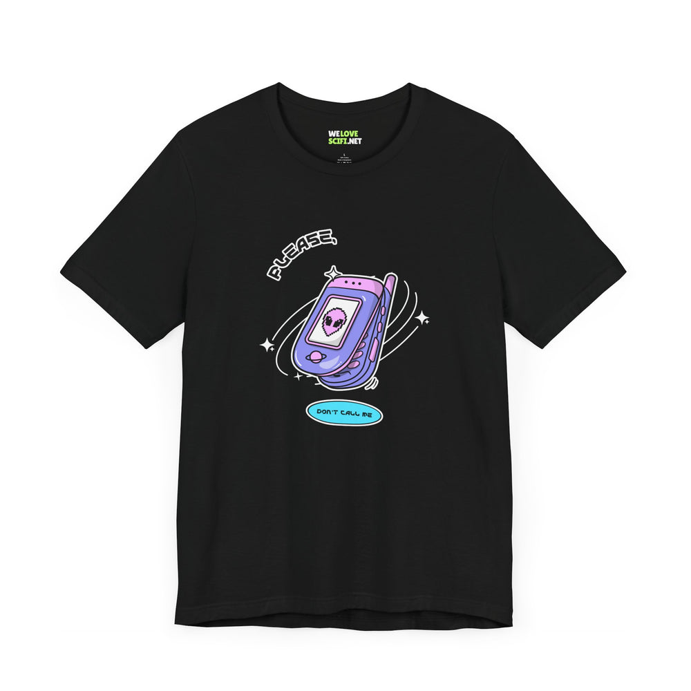 sci-fi t-shirt-Please Don't Call Me UFO Sci-Fi T-Shirt