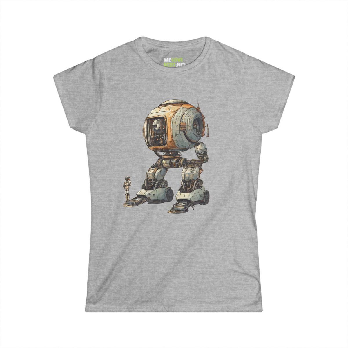 Space Art Tee | Let's Take a Ride Robot Women's T-Shirt