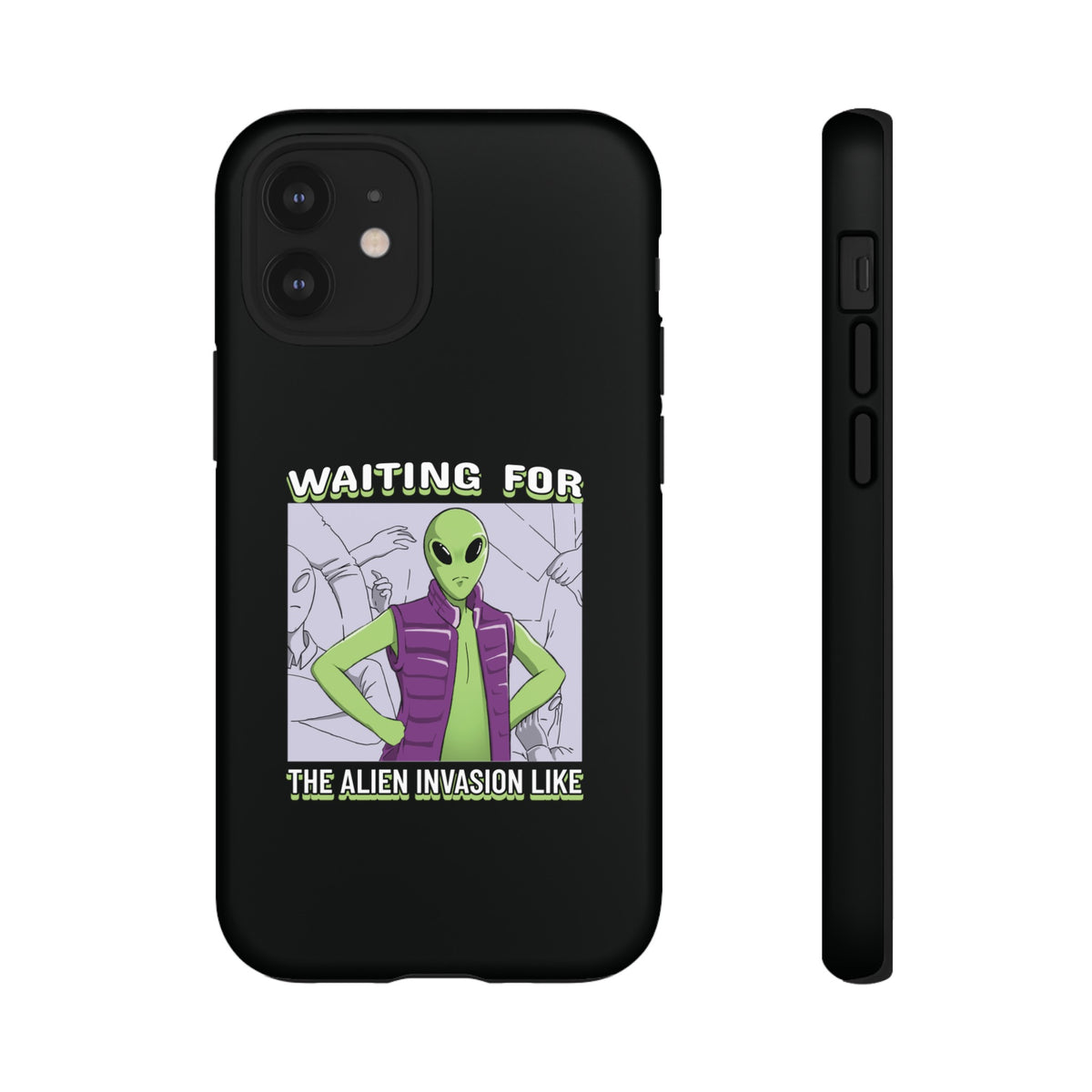 Waiting For The Alien Invasion Like Sci-Fi Tough iPhone Mobile Cases-welovescifi.net