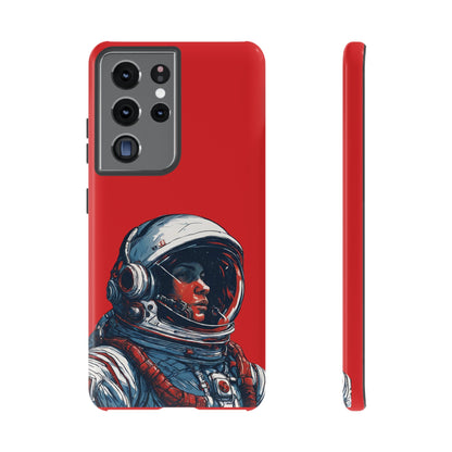 Astronaut In Red SpaceArt Tough Samsung Galaxy Mobile Cases