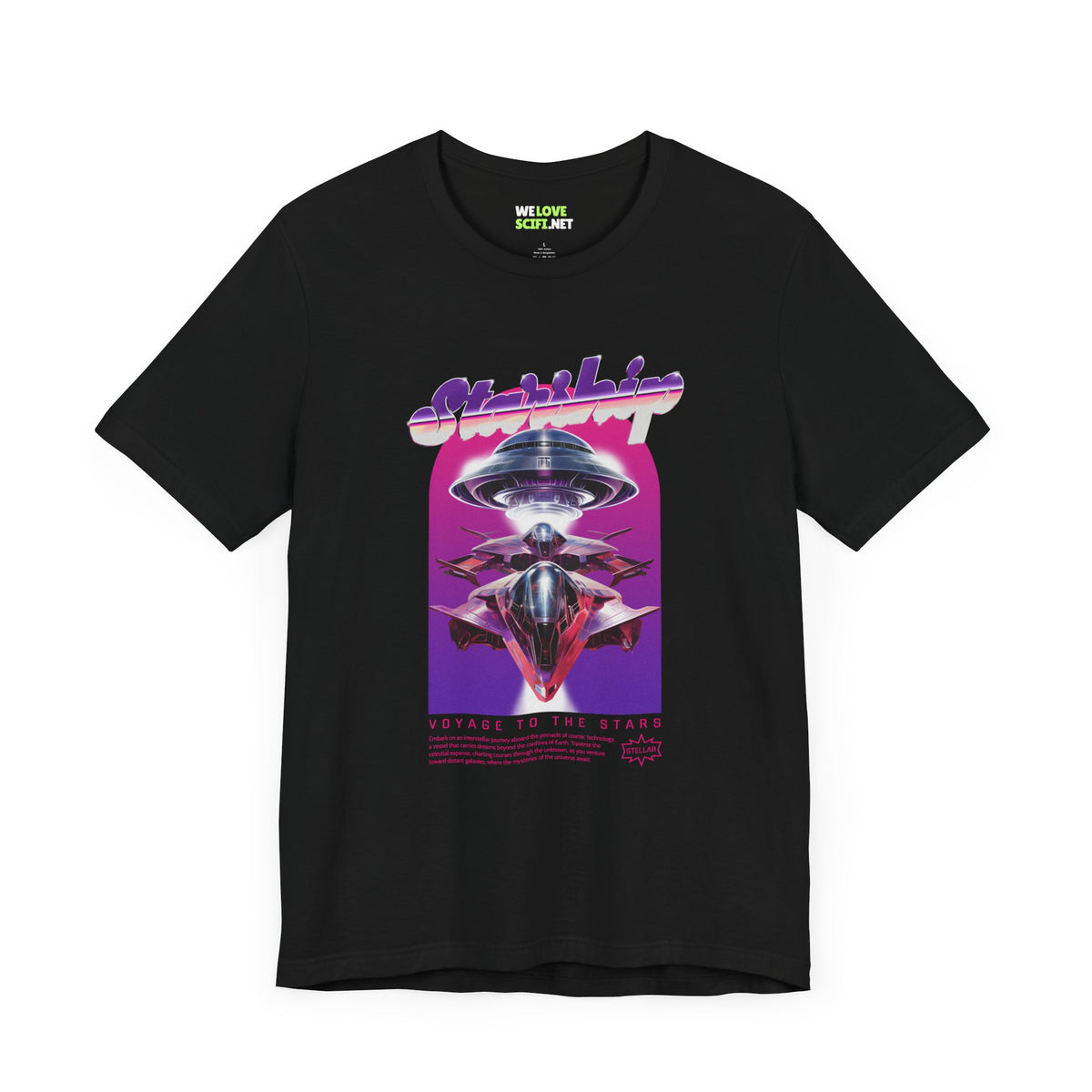 Starship Retro Sci-Fi T-Shirt | We Love Sci-Fi