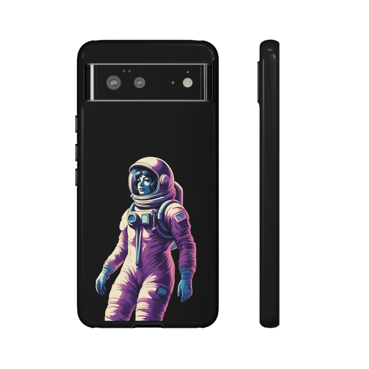 Floating Astronaut Girl Tough Google Pixel Mobile Cases